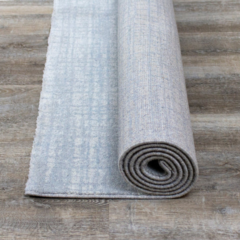 Nordic 46012_121 Blue Cream Crosshatching Rug By Kalora Interiors