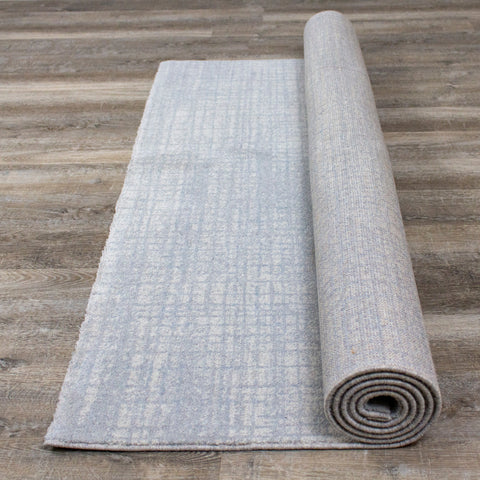 Nordic 46012_121 Blue Cream Crosshatching Rug By Kalora Interiors