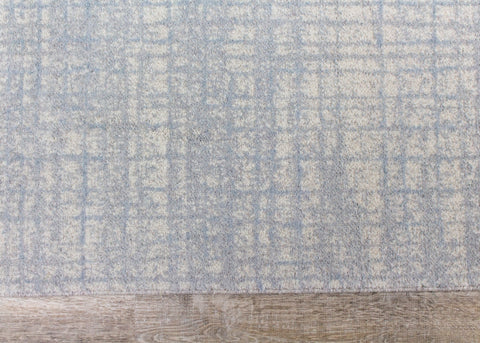 Nordic 46012_121 Blue Cream Crosshatching Rug By Kalora Interiors