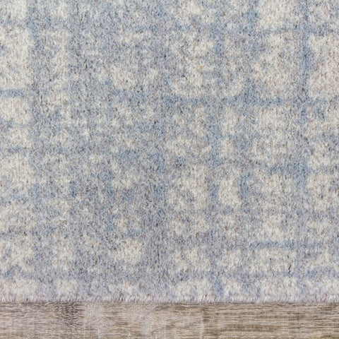 Nordic 46012_121 Blue Cream Crosshatching Rug By Kalora Interiors