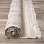 Novato Cream Diamond Shag Rug by Kalora Interiors