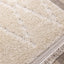 Novato Cream Diamond Shag Rug by Kalora Interiors