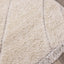 Novato Cream Curves Shag Rug by Kalora Interiors