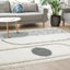 Novato Cream Black Geometric Modern Rug by Kalora Interiors