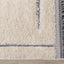 Novato Cream Grey Modern Dual Texture Swirling Line Rug by Kalora Interiors