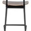PEDRALI BAR PLYWOOD WALNUT VENEER SEATBACK MATT BLACK FRAME 1