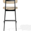 PEDRALI SOFT SEAT BAR PPM S WHEAT 502 06 SEATBACK MATT BLACK FRAME 2