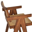 Pierre J Stool Teak Full Wicker by sohoConcept