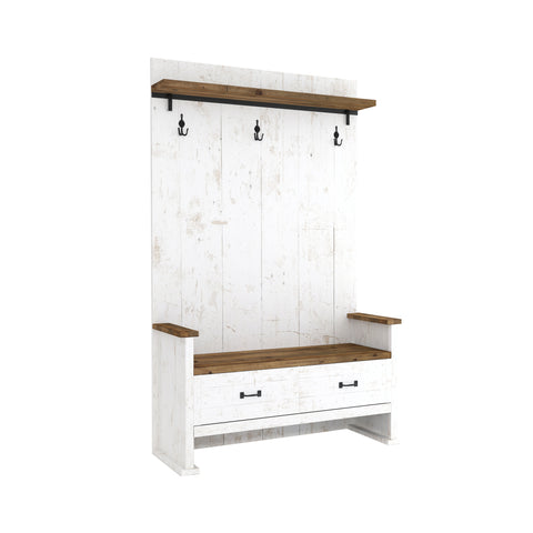 Provence Hall Bench 2 Drawer by LH Imports