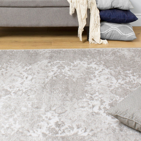 Paladin 3197_32 Grey White Transitional Area Rug by Novelle Home