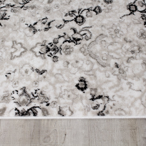 Paladin 3346_21 Elegant Distressed Damask Area Rug by Novelle Home
