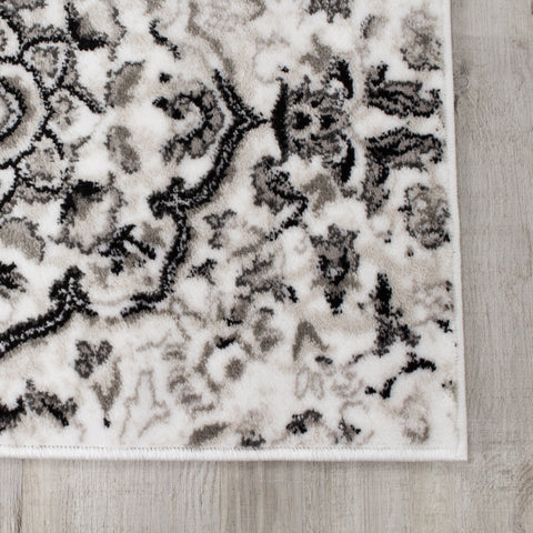 Paladin 3346_21 Elegant Distressed Damask Area Rug by Novelle Home