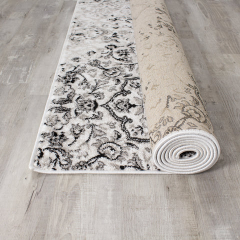 Paladin 3346_21 Elegant Distressed Damask Area Rug by Novelle Home