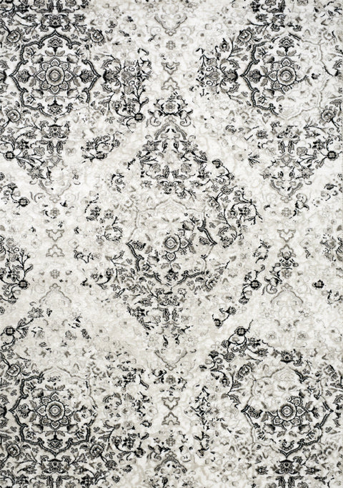 Paladin 3346_21 Elegant Distressed Damask Area Rug by Novelle Home