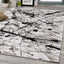 Paladin 3368_28 Black Grey Paint Drips and Lines Area Rug by Novelle Home