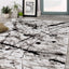 Paladin 3368_28 Black Grey Paint Drips and Lines Area Rug by Novelle Home