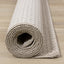 Peak Beige Small Crosshatch Geometric Rug by Kalora Interiors
