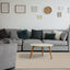 Peak Beige Small Crosshatch Geometric Rug by Kalora Interiors