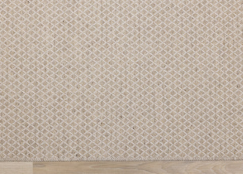 Peak Beige Small Crosshatch Geometric Rug by Kalora Interiors