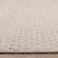 Peak Beige Small Crosshatch Geometric Rug by Kalora Interiors