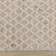 Peak Beige Small Crosshatch Geometric Rug by Kalora Interiors