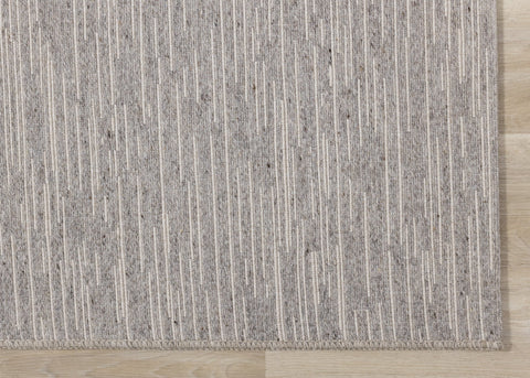Peak Grey Textured Wool Rug by Kalora Interiors