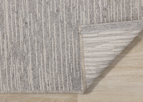 Peak Grey Textured Wool Rug by Kalora Interiors