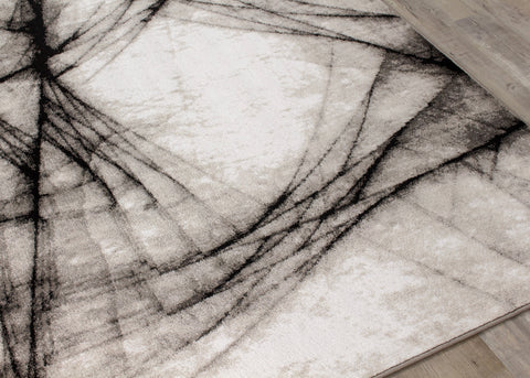 Platinum 3094_28 Grey Shatter Area Rug by Kalora Interiors