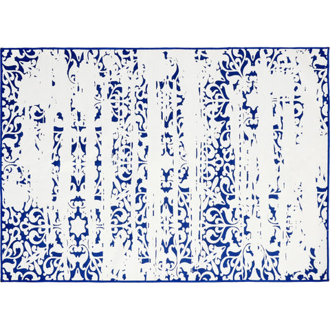 MALTESE ROMAL-29821 Blue White Indoor Outdoor Area Rug by Renwil