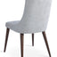 ROMANO DINING CHAIR NUBUCK FABRIC BEIGE RENNA 025 BEECH WOOD WALNUT FINISH LEGS 2