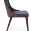 ROMANO W DINING CHAIR PPM FR GREY 667 AMERICAN PLYWOOD WALNUT VENEER BACK BEECH WOOD WALNUT FINISH LEGS 2