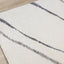 Ravine Cream Grey Wishbone Shag Rug by Kalora Interiors