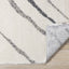 Ravine Cream Grey Wishbone Shag Rug by Kalora Interiors