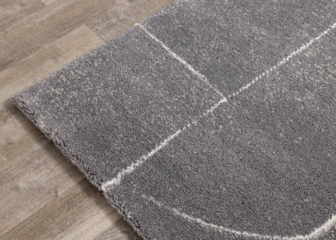Ravine Grey Cream Strokes Rug by Kalora Interiors