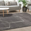 Ravine Grey Cream Strokes Rug by Kalora Interiors