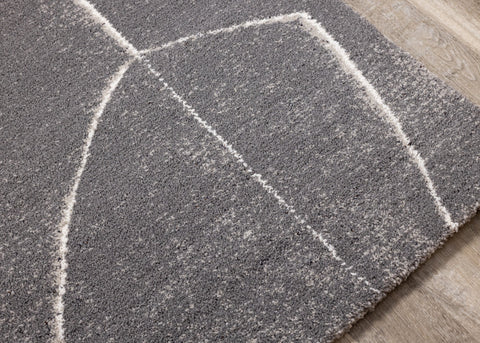Ravine Grey Cream Strokes Rug by Kalora Interiors