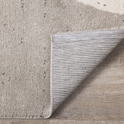 Ravine Cream Grey Geometric Rug by Kalora Interiors