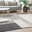 Ravine Cream Grey Geometric Rug by Kalora Interiors