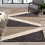 Rondo Beige Grey Cream Zig Zag Rug by Kalora Interiors