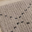 Rondo Beige Black Diamond Stitch Shag Rug by Kalora Interiors