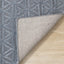 Royal Blue Hand Tufted Triangles Rug by Kalora Interiors