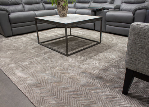 Royal 7188 Grey Handtufted Chevron Rug By Kalora Interiors