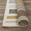 Sable Cream Purple Yellow Blocks Rug by Kalora Interiors
