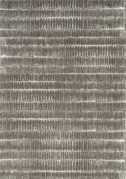 Sable 6901_G240 Grey/White Striped Cords Area Rug by Kalora Interiors