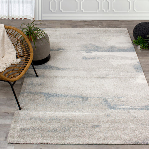 Sable 7270_H334 Grey/Blue Cirrus Area Rug by Kalora Interiors