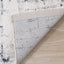 Sable Cream Blue Soft Grid Rug by Kalora Interiors
