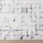 Sable Cream Blue Soft Grid Rug by Kalora Interiors
