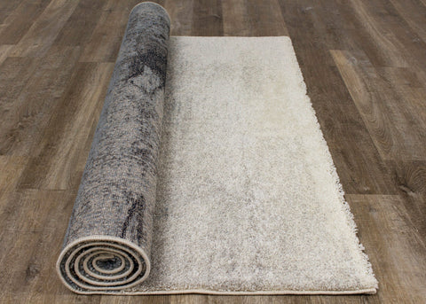 Sable Blue Cream Misty River Rug by Kalora Interiors
