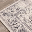 Safi Cream Grey Traditional Border Rug by Kalora Interiors