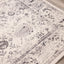 Safi Cream Grey Traditional Border Rug by Kalora Interiors